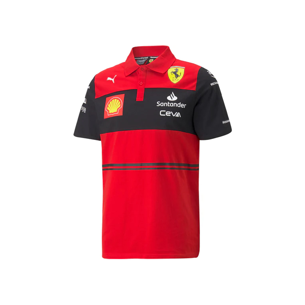Cmc Motorsports Premium Quality Top Grade Scuderia Fer-rari F1 Men's 2022 Team Polo Shirt Red