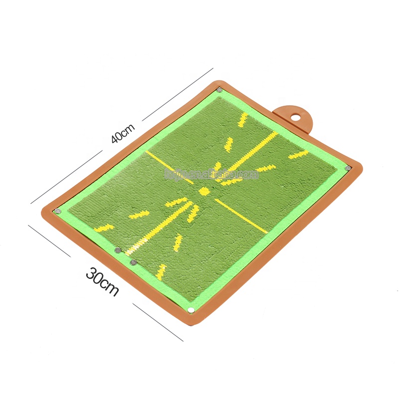Low Price Golf Path Feedback Practice Mats Sequin Hitting Mat Golf Training Aid Mat Sequins For Swing Detection Batting