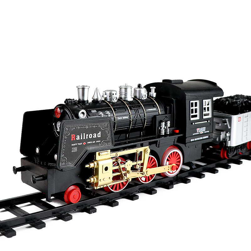 Simulation Remote Control Electric Track Model Toy Railway Train Retro Toy