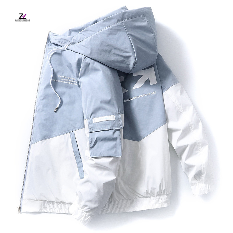 Hot Sale Spring And Autumn Clothes Men Jacket Size 4xl Outwear Hooded Wadded Coat Slim Parka Men's Hooded Fashion Printed Jacket